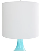 Rosemary Lane 28" Glass Ombre Accent Lamp with Gold Accent