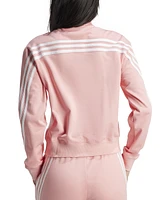 adidas Women's Iconic 3-Stripes Quarter-Snap Track Top