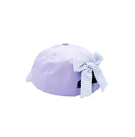 Bits & Bows Girls Girls Lilly Lavender Bow Baseball Hat