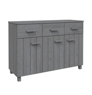 vidaXL Sideboard Hamar Dark Gray 44.5"x15.7"x31.5" Solid Wood Pine