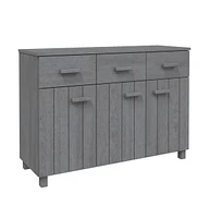 vidaXL Sideboard Hamar Dark Gray 44.5"x15.7"x31.5" Solid Wood Pine