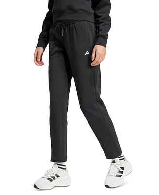 adidas Women's Feel Cozy Small Logo Fleece Sweatpants