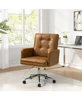 Hulala Home Mid-century Modern Height-Adjustable 360° Swivel Office Chair