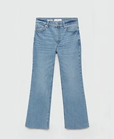 Mango Women's Sienna Flare Crop Jeans