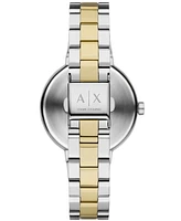 A|X Armani Exchange Women's Quartz Two-Tone Stainless Steel 36MM