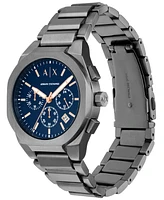 A|X Armani Exchange Men's Quartz Chronograph Gunmetal Stainless Steel 42MM