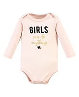 Hudson Baby Girls Cotton Bodysuit and Pant Set