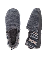 Muk Luks Men's Christopher Slippers, Dark Sapphire/Pewter, Large