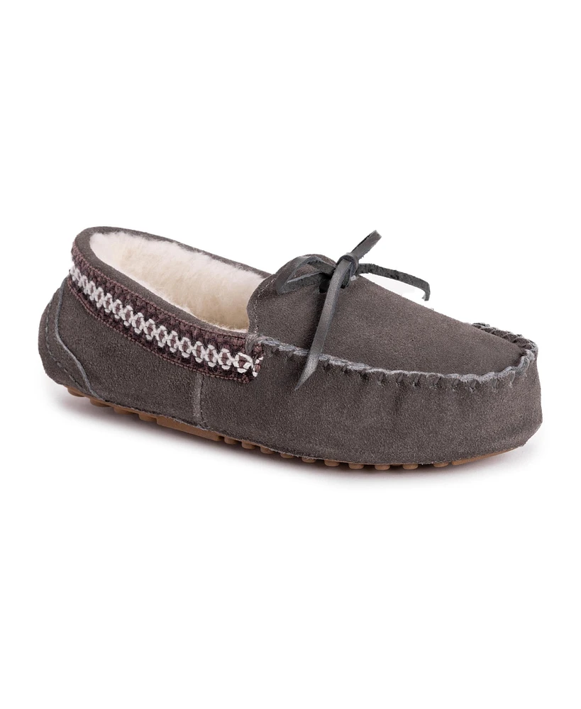 Muk Luks Women's Jane Moccasin, Frost Grey, 7