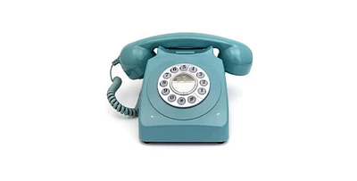 Gpo Retro GPO746DPBBL 746 Desktop Push Button Telephone - Blue