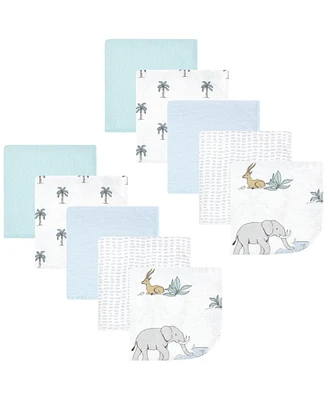 Hudson Baby Infant Flannel Cotton Washcloths, -Pack, One Size