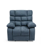 Simplie Fun Elegant Pillow Tufted Massage Recliner with Remote Control