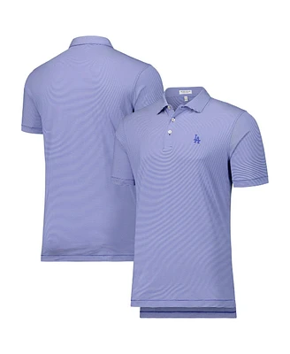 Peter Millar Men's Royal Los Angeles Dodgers Jubilee Stripe Stretch Jersey Polo