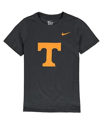 Nike Big Boys and Girls Anthracite Tennessee Volunteers Cotton Logo T-Shirt