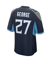 Nike Men's Eddie George Navy Tennessee Titans Game Retired Player Jersey