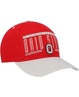 '47 Brand Men's Scarlet Ohio State Buckeyes Double Header Hitch Adjustable Hat