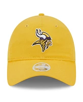 New Era Women's Gold Minnesota Vikings Main Core Classic 2.0 9TWENTY Adjustable Hat