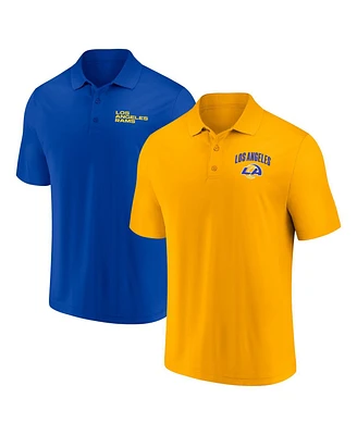 Fanatics Men's Los Angeles Rams Lockup Two-Pack Polo Set