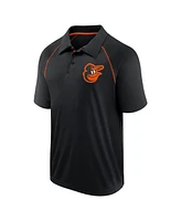 Fanatics Men's Black Baltimore Orioles Strong Alone Raglan Polo