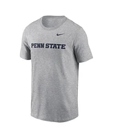 Nike Men's Heather Gray Penn State Nittany Lions Primetime Evergreen Wordmark T-Shirt