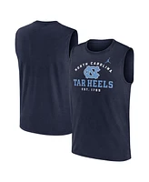 Jordan Men's Navy North Carolina Tar Heels Primetime Legend Lock Up Performance Muscle Tank Top