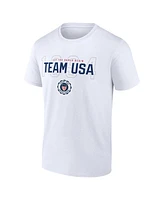 Fanatics Men's White Team Usa Bold Outline T-Shirt