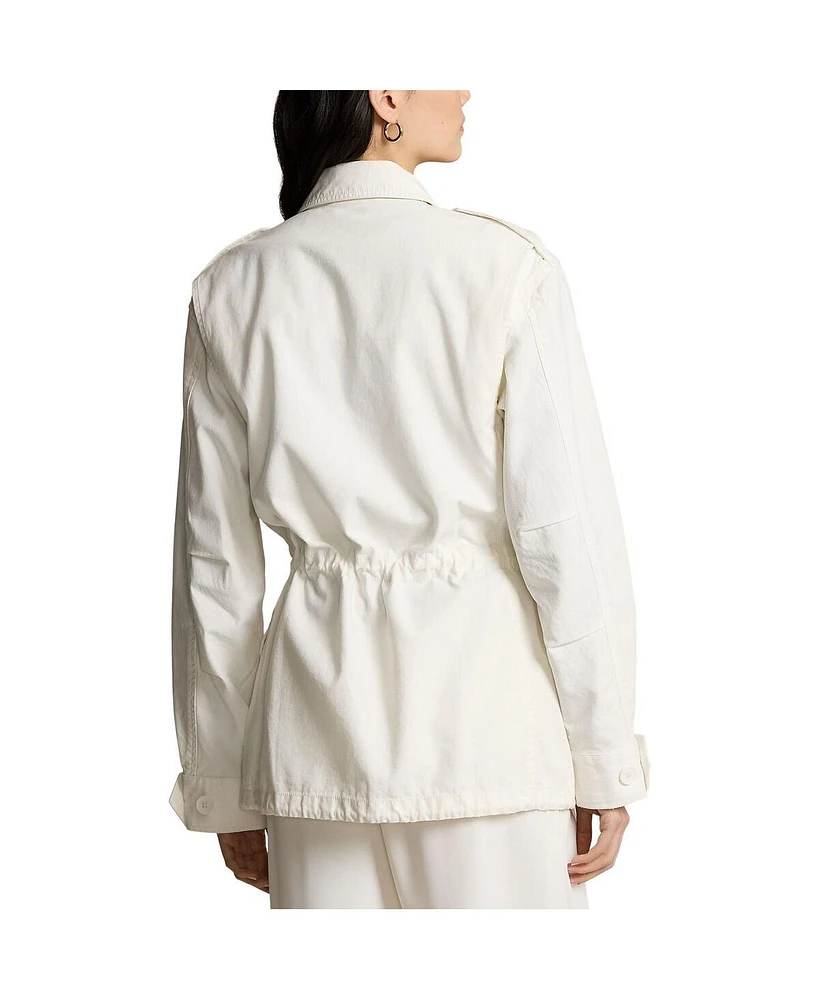 Polo Ralph Lauren Women's White Team Usa 2024 Summer Olympics Villagewear Full-Zip Field Jacket