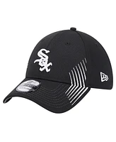 New Era Men's Black Chicago White Sox Active Dash Mark 39THIRTY Flex Hat