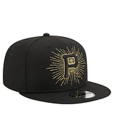 New Era Men's Black Pittsburgh Pirates Metallic Logo 9FIFTY Snapback Hat