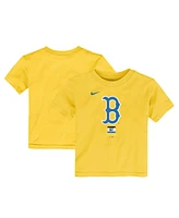 Nike Toddler Gold Boston Red Sox City Connect Large Logo T-Shirt