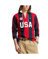 Polo Ralph Lauren Men's Red/Navy Team Usa 2024 Summer Olympics Rugby Long Sleeve