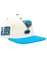 Pro Standard Men's Cream St. Louis Blues Retro Classic Logo Snapback Hat