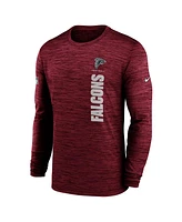 Nike Men's Red Atlanta Falcons 2024 Sideline Velocity Performance Long Sleeve T-Shirt