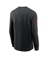 Nike Men's Black Cincinnati Bengals Sideline Performance Long Sleeve T-Shirt