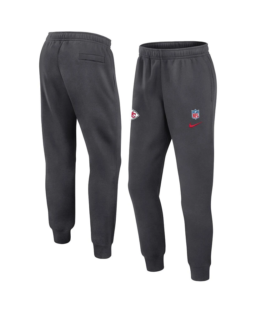 Nike Men's Anthracite Kansas City Chiefs 2024 Sideline Club Pants