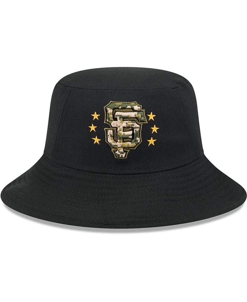 New Era Men's Black San Francisco Giants 2024 Armed Forces Day Bucket Hat