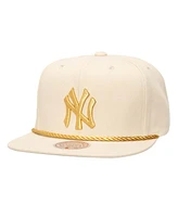 Mitchell & Ness Men's Cream New York Yankees Golden Ivory Snapback Hat