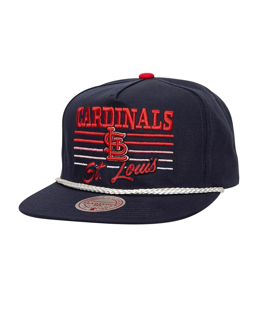 Mitchell & Ness Men's Navy St. Louis Cardinals Radiant Lines Deadstock Snapback Hat