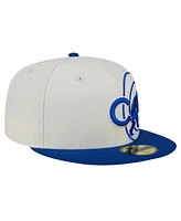 New Era Men's Cream/Royal Chicago Cubs Lonestar 59FIFTY Fitted Hat