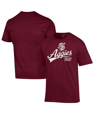 Champion Men's Maroon Texas A M Aggies Ol' Sarge Baseball Script T-Shirt