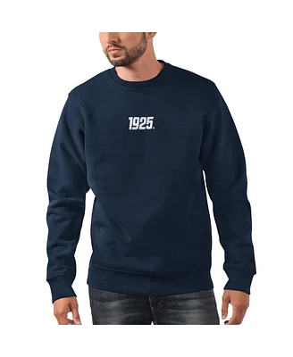 Starter Men's Navy New York Giants 1925 Collection Long Sleeve Pullover Sweatshirt