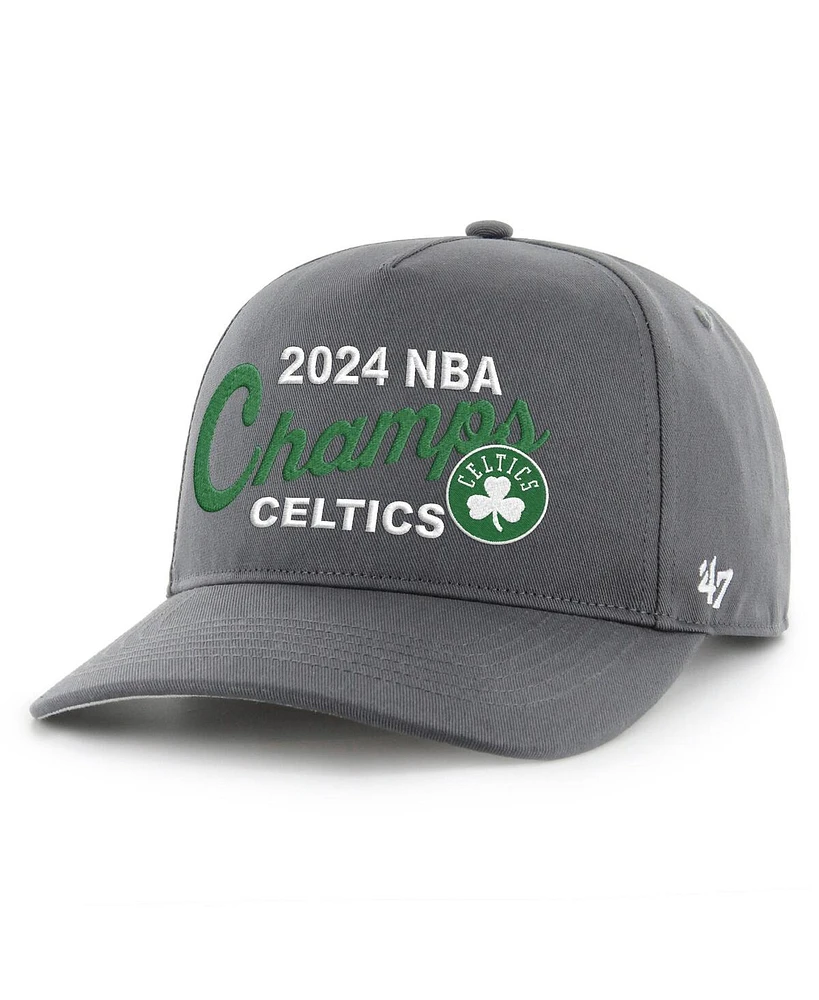 '47 Brand Men's Charcoal Boston Celtics 2024 Nba Finals Champions Hitch Adjustable Hat