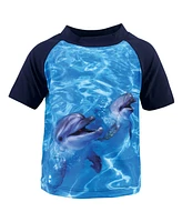 Hudson Baby Boys Swim Rashguard Set Dolphin