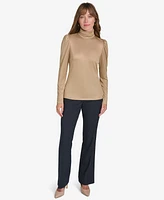 Tommy Hilfiger Women's Puff-Sleeve Turtleneck Top