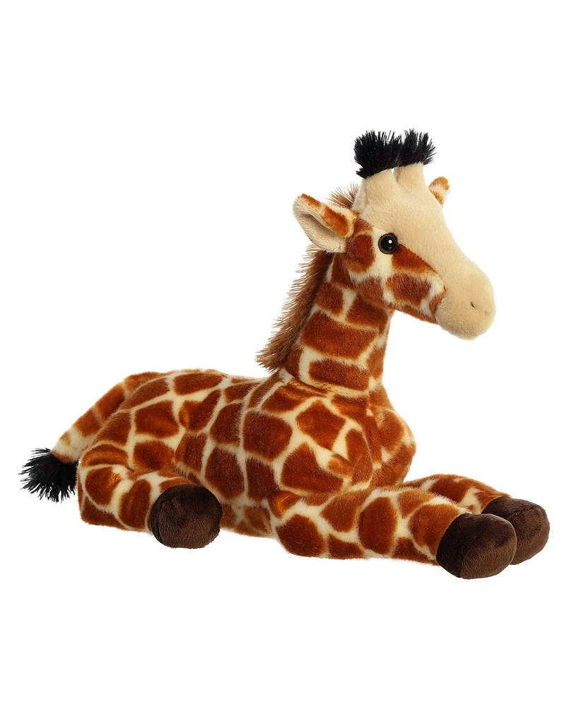 Aurora Large Geo Giraffe Grand Flopsie Adorable Plush Toy Orange 16.5"