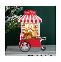 Slickblue Led Snow Globe Santa's Candy Stand 10.75"h