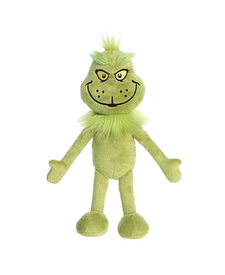 Aurora Medium Grinch Armature Dr. Seuss Whimsical Plush Toy Green 12"