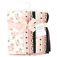 Hudson Baby Infant Girl Cotton Flannel Burp Cloths Bundle