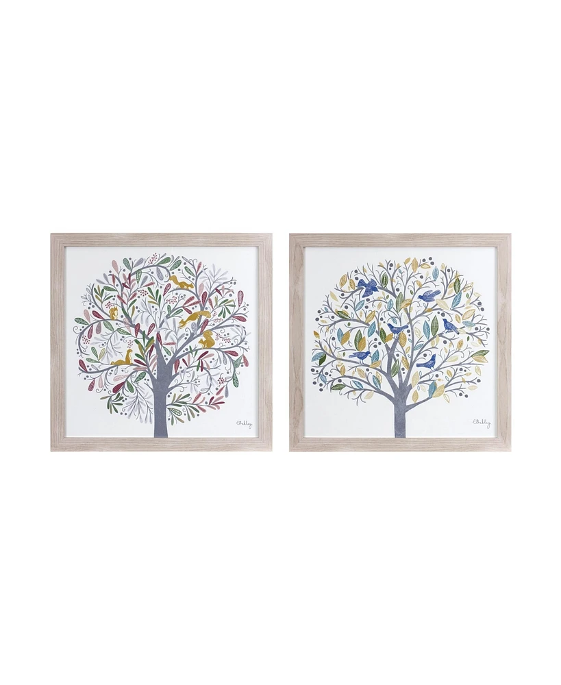 Slickblue Framed Tree Print (Set of 2)