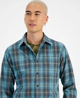 Sun + Stone Men's Leif Plaid Corduroy Shirt, Created for Macy's